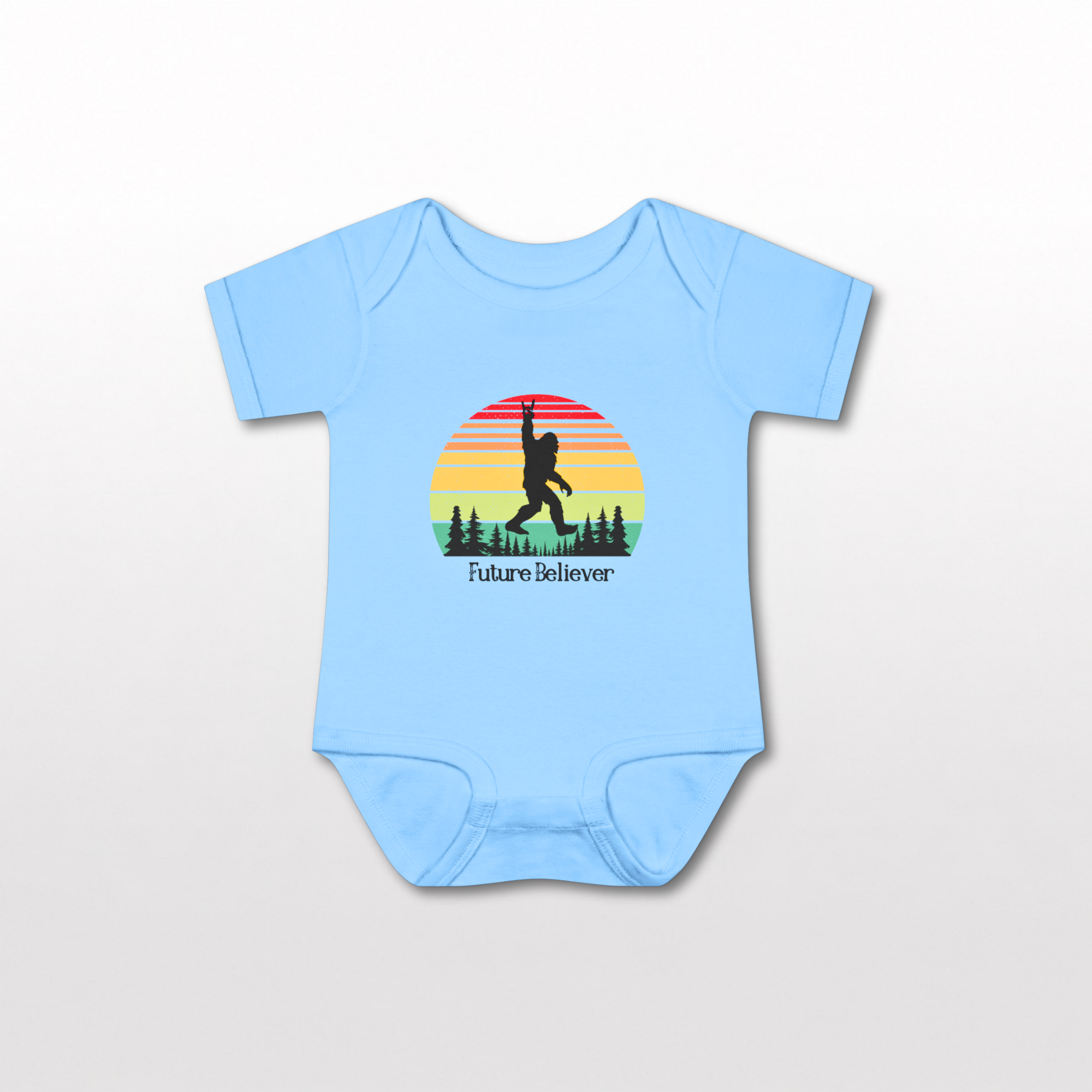 Bigfoot Baby Onesie by Lucy Lou & Emma Sue