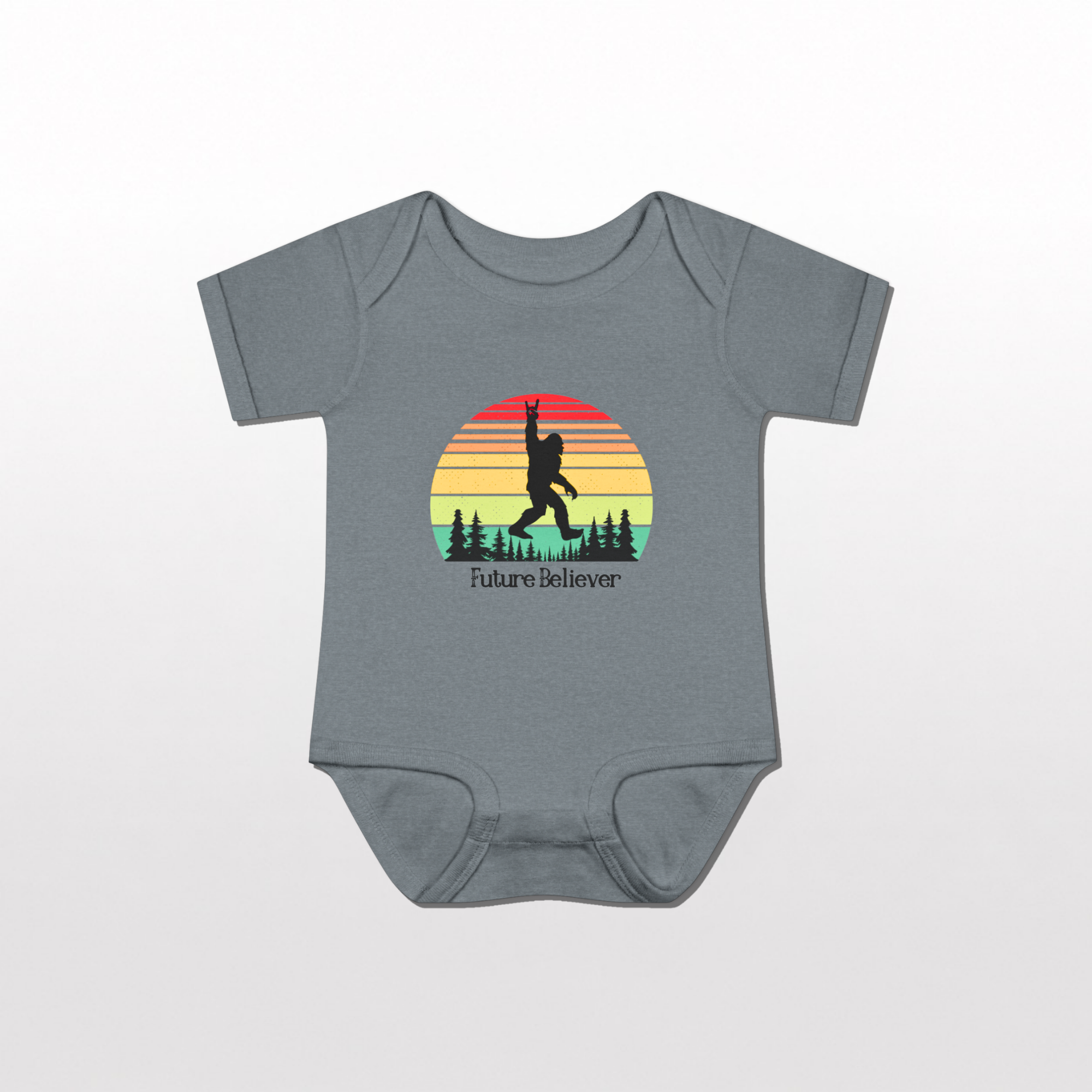 Bigfoot Baby Onesie by Lucy Lou & Emma Sue