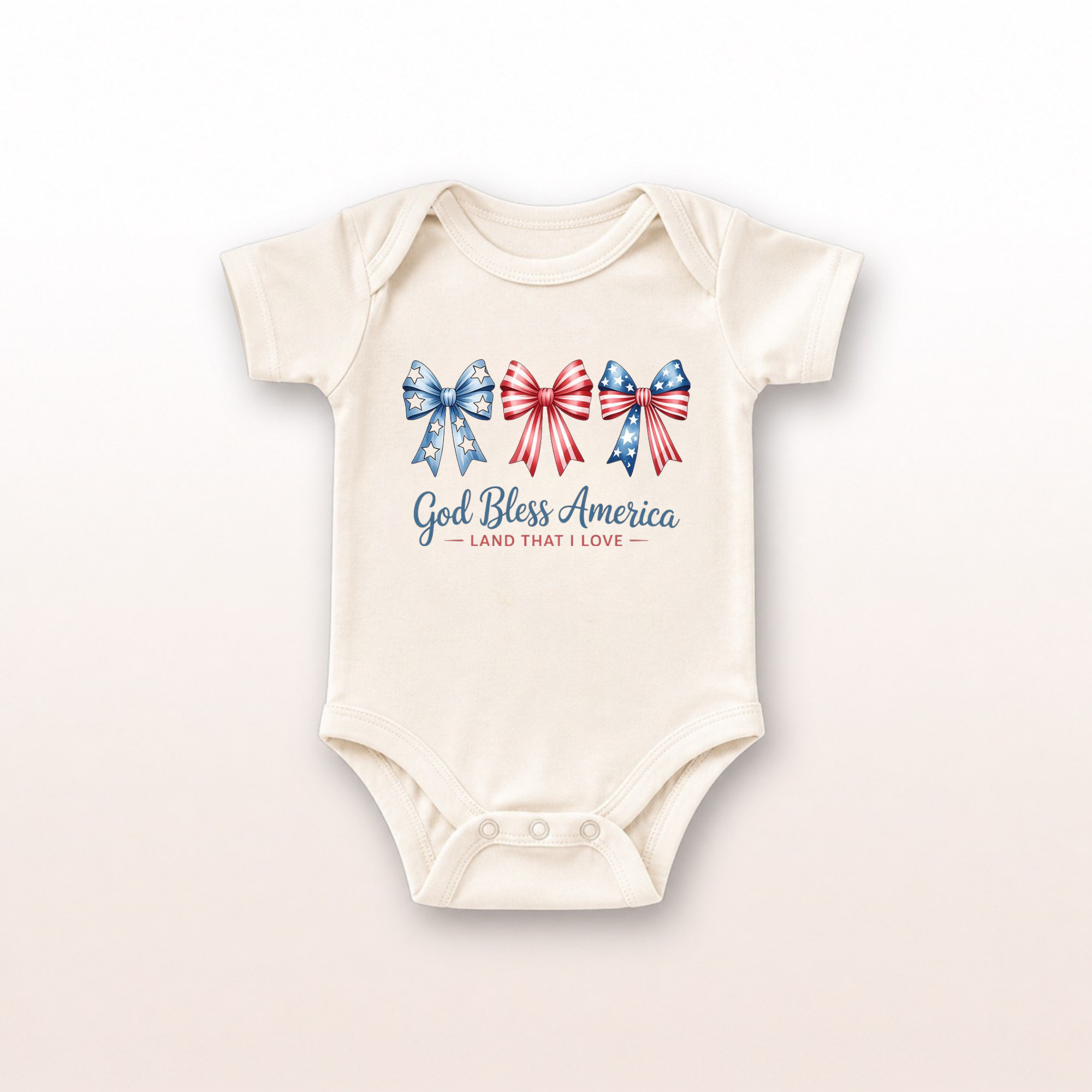 God Bless America Baby Onesie by Lucy Lou & Emma Sue