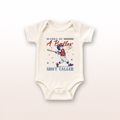 Baby Baseball Bodysuit Wannabe A Baller Shot Caller Vintage Sports Infant Onesie by Lucy Lou & Emma Sue