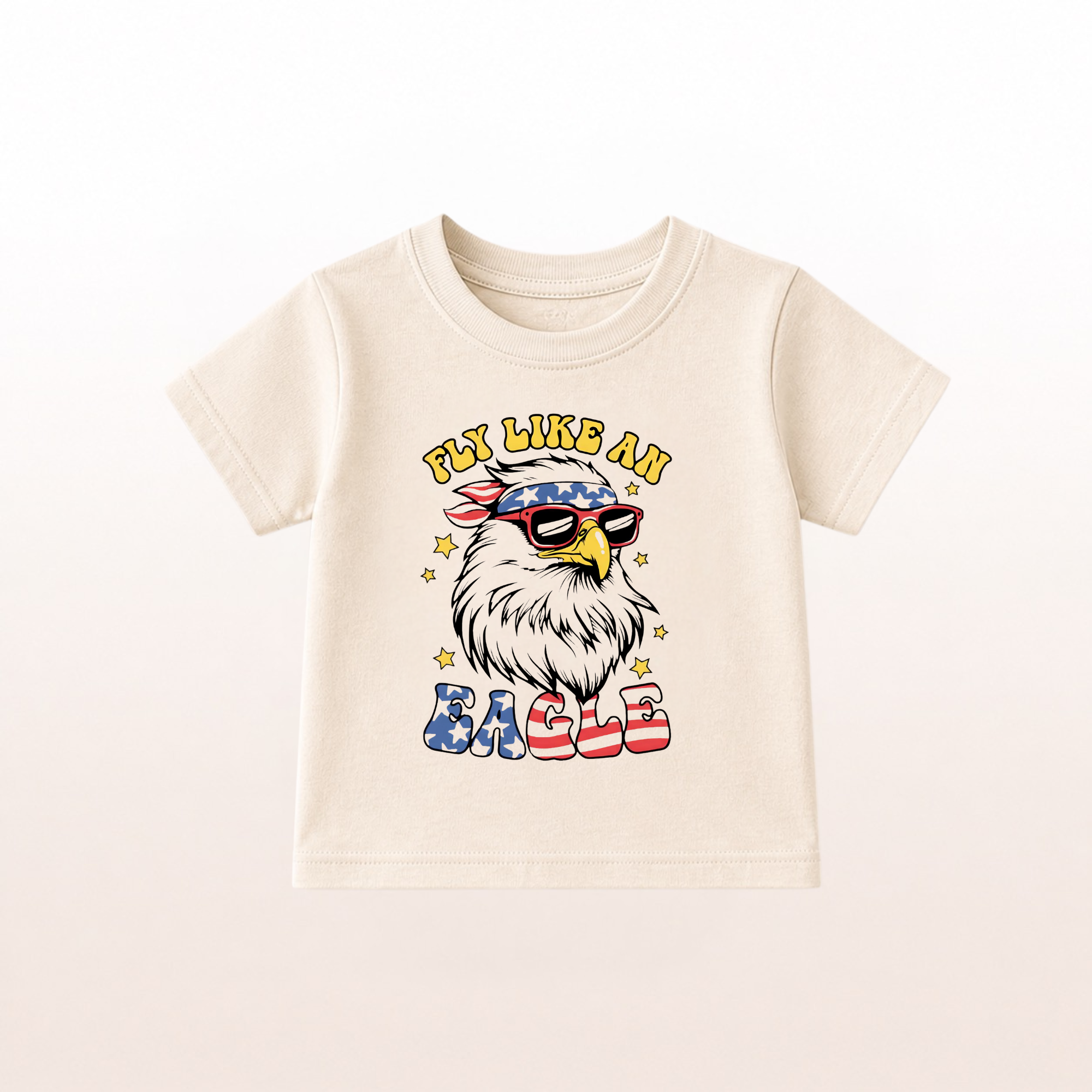 Patriotic Fly Like An Eagle Toddler Tee by Lucy Lou & Emma Sue