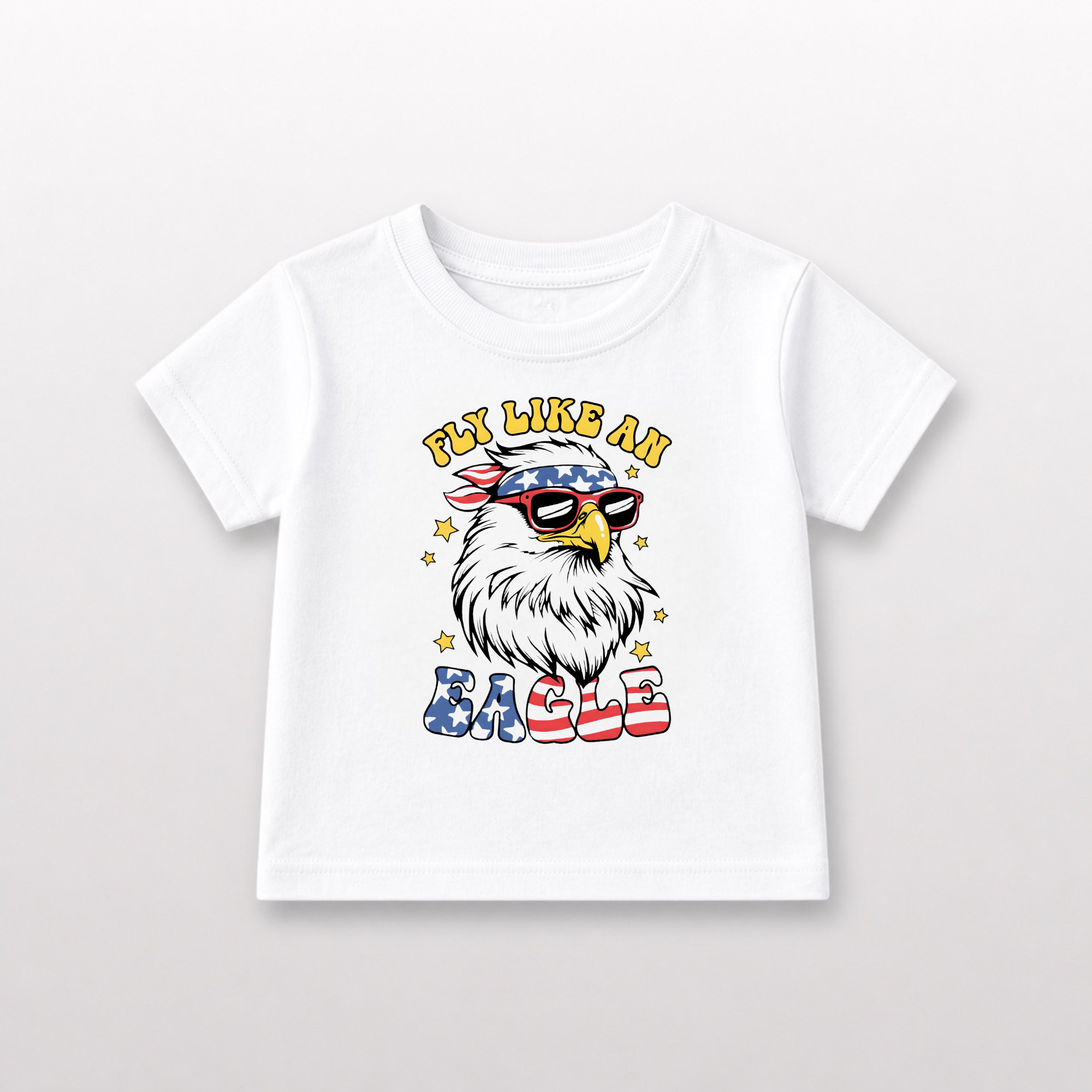 Patriotic Fly Like An Eagle Toddler Tee by Lucy Lou & Emma Sue