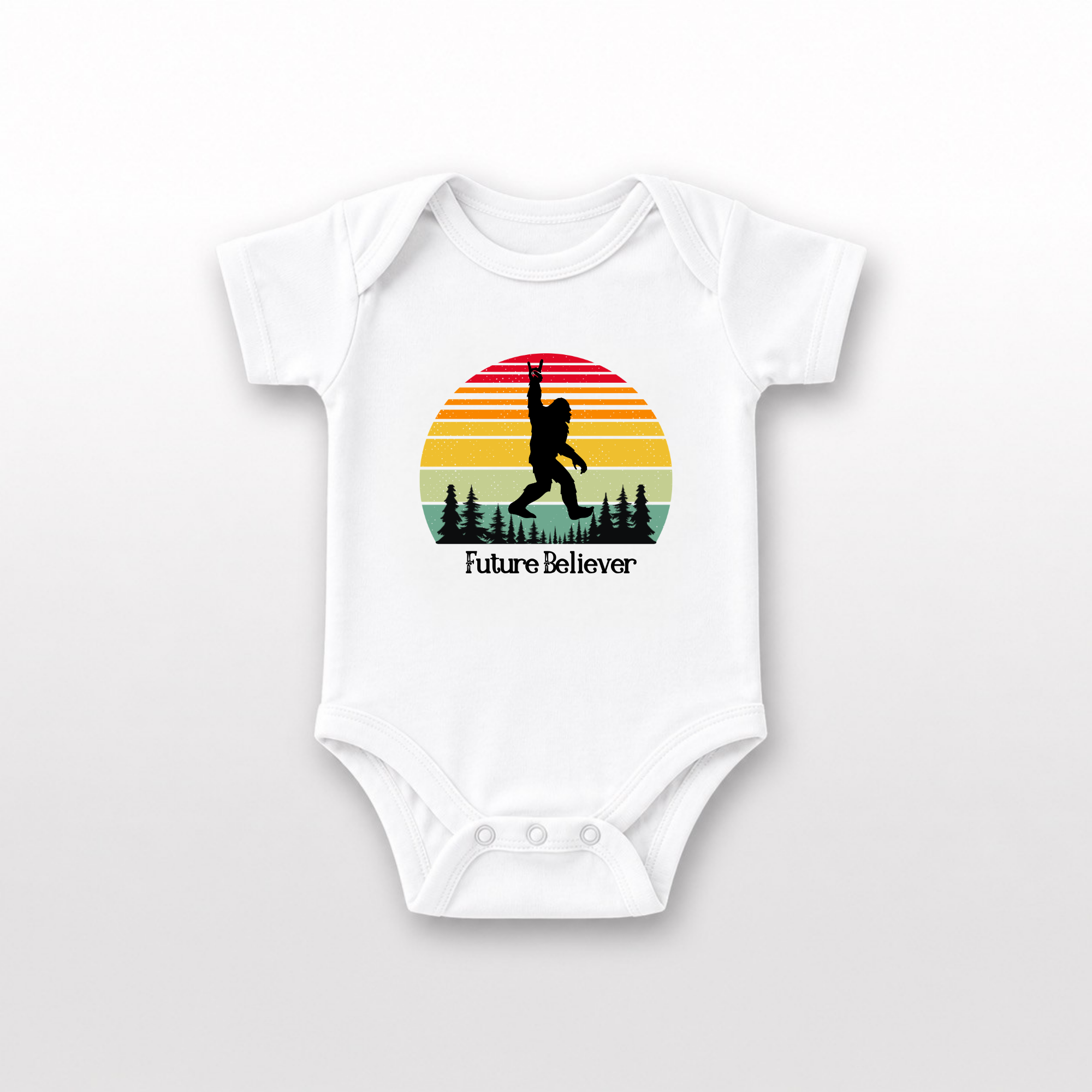 Bigfoot Baby Onesie by Lucy Lou & Emma Sue
