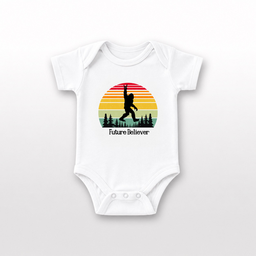 Bigfoot Baby Onesie by Lucy Lou & Emma Sue