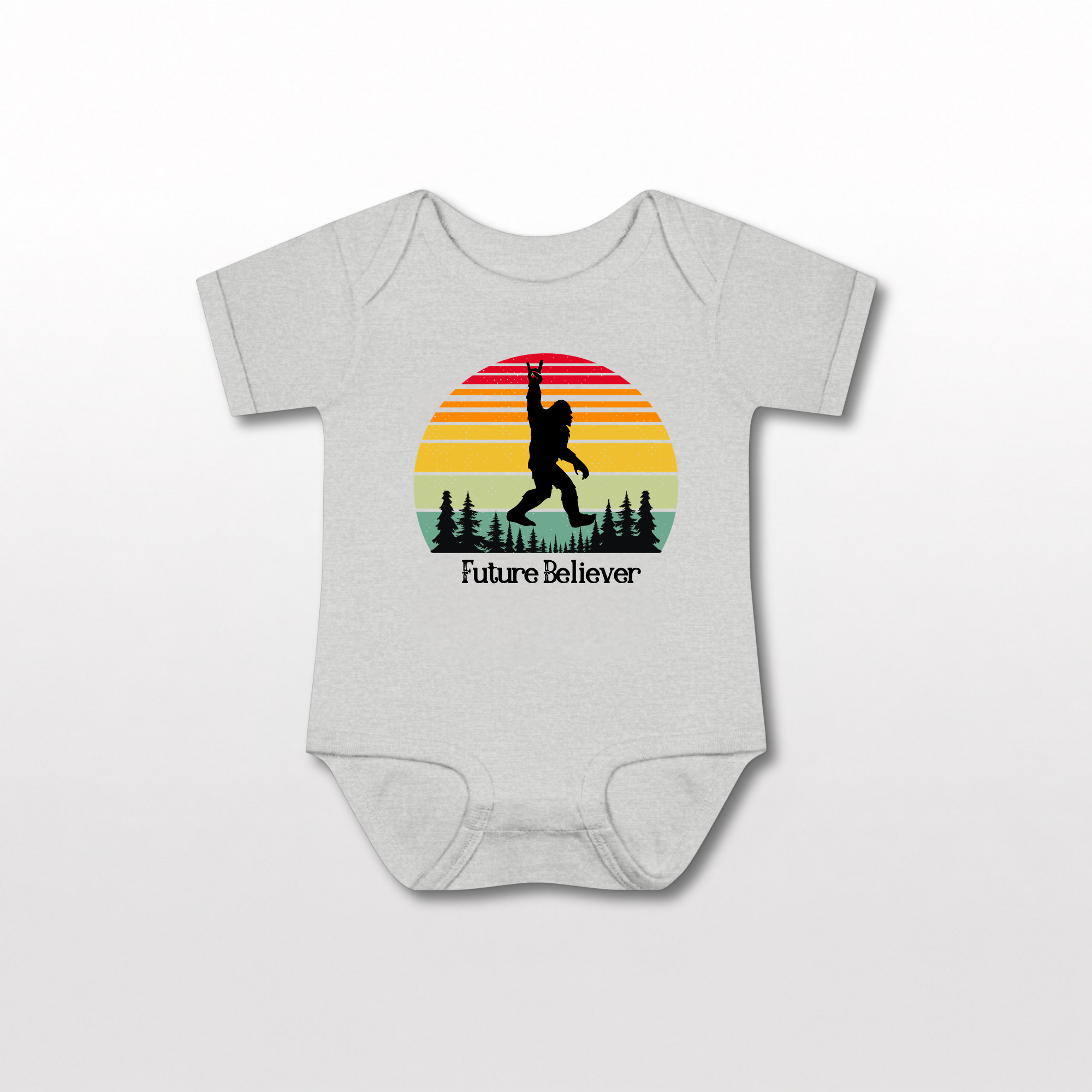 Bigfoot Baby Onesie by Lucy Lou & Emma Sue